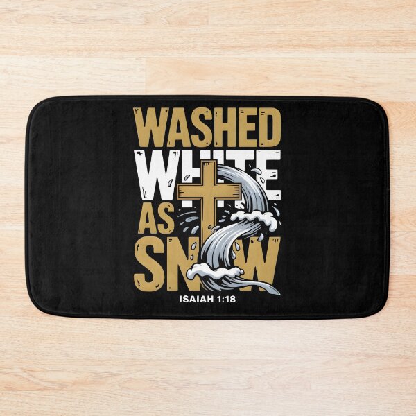 Item preview, Washed White As Snow - Isaiah 1:18 Faith Based Graphic Tee designed and sold by ForgedByFaith.