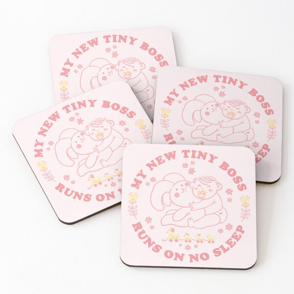 Item preview, My New Tiny Boss Runs on No Sleep designed and sold by chillaxcats.