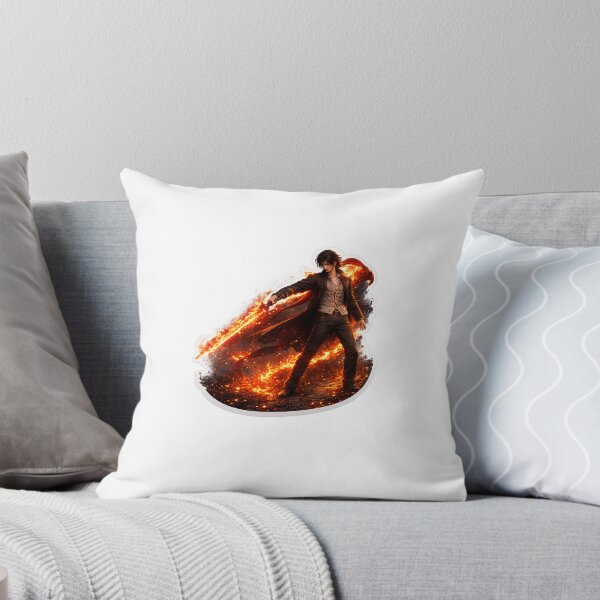 Item preview, Dark Fantasy Warrior Wielding Fiery Magic designed and sold by Farheen786.
