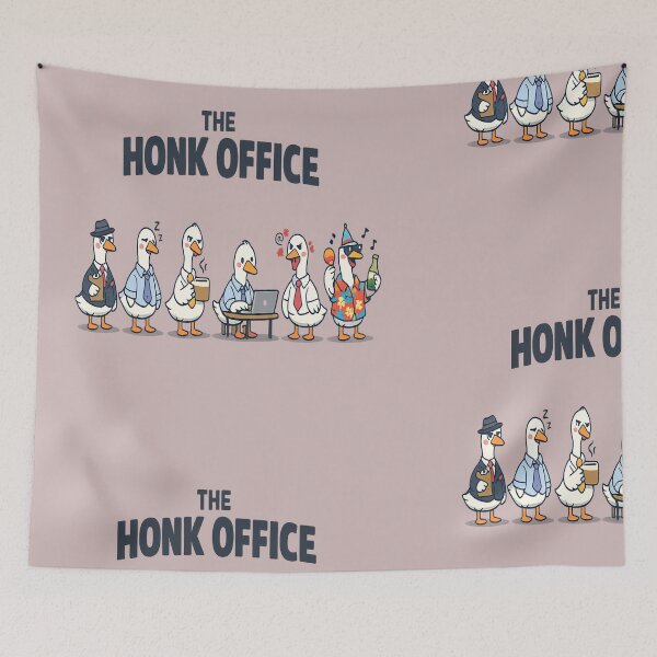 Item preview, The Honk Office Goose T-Shirt – Funny Office Humor Duck Design designed and sold by Amitabr14.
