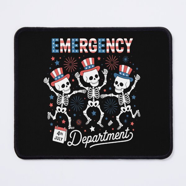 Item preview, Emergency Department Skeleton 4th of July USA ER ED Nurse designed and sold by grounabslaninal.
