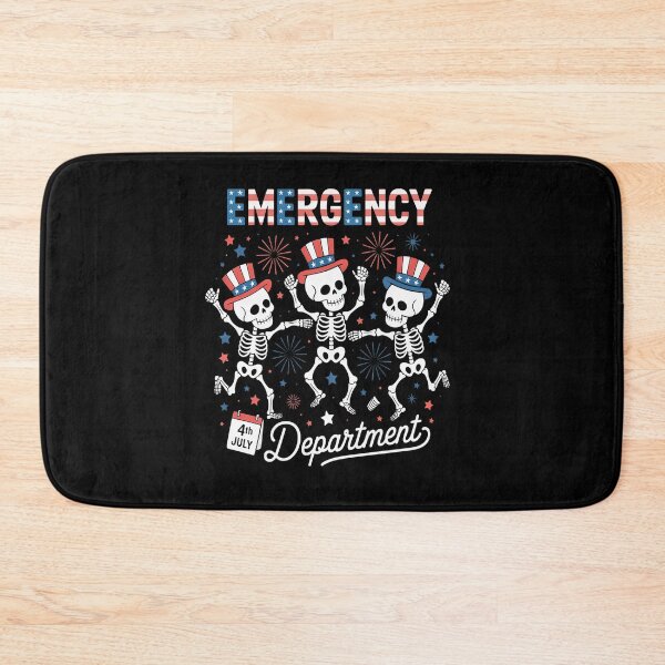 Item preview, Emergency Department Skeleton 4th of July USA ER ED Nurse designed and sold by grounabslaninal.