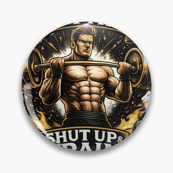 Item preview, No Pain No Gain Gym Workout T-Shirt Design | Shut Up and Train Fitness Motivation Tee | Bodybuilding Gym Apparel USA designed and sold by UrbanEchoHub.