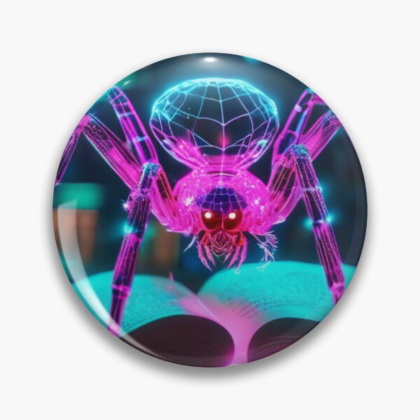 Item preview, Neon Cyber Spider  designed and sold by unboxedbyJuls.