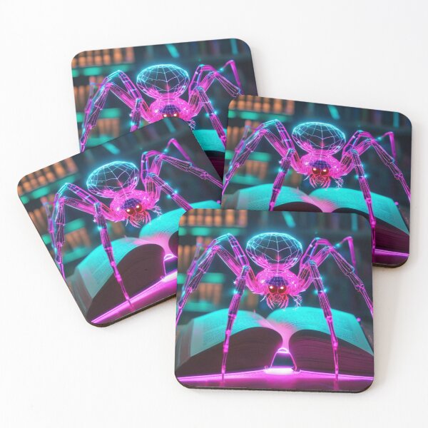 Item preview, Neon Cyber Spider  designed and sold by unboxedbyJuls.