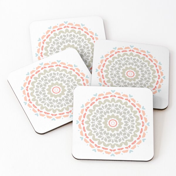 Artikelvorschau, Mandala Flower Artwork 02 Nordic Color 03 entworfen und verkauft von Stefanie Boike.