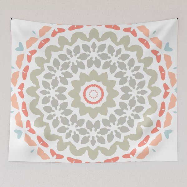Item preview, Mandala Flower Artwork 02 Nordic Color 03 designed and sold by Stefanie Boike.