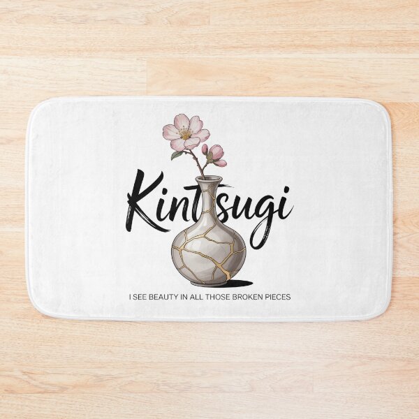 Item preview, Kintsugi Vase with Sakura – Beauty in Broken Pieces Japanese Aesthetic designed and sold by ArcticFoxStudio.