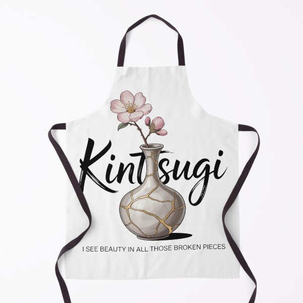 Item preview, Kintsugi Vase with Sakura – Beauty in Broken Pieces Japanese Aesthetic designed and sold by ArcticFoxStudio.