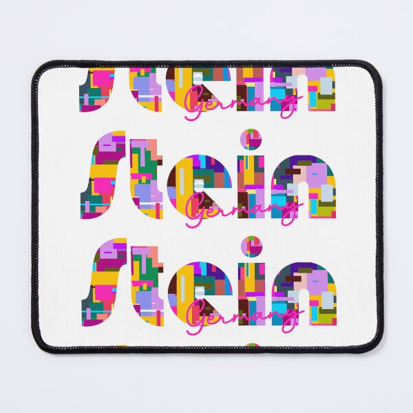Item preview, Stein, Germany, Vibrant Abstract City Typography Art designed and sold by Wanderful-roads.