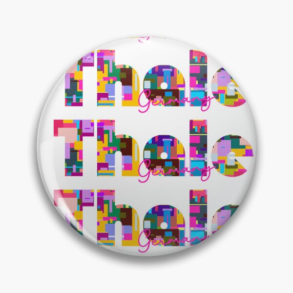 Item preview, Thale, Germany, Vibrant Abstract City Typography Art designed and sold by Wanderful-roads.