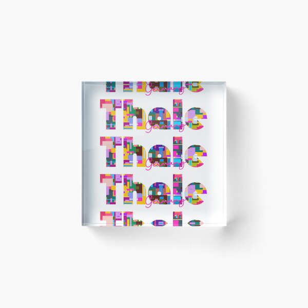Item preview, Thale, Germany, Vibrant Abstract City Typography Art designed and sold by Wanderful-roads.