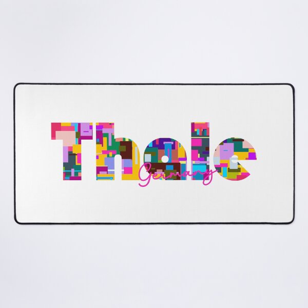 Item preview, Thale, Germany, Vibrant Abstract City Typography Art designed and sold by Wanderful-roads.