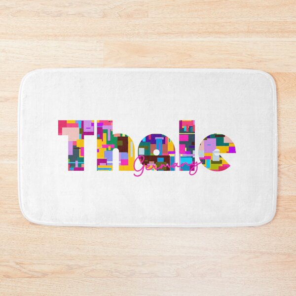 Item preview, Thale, Germany, Vibrant Abstract City Typography Art designed and sold by Wanderful-roads.