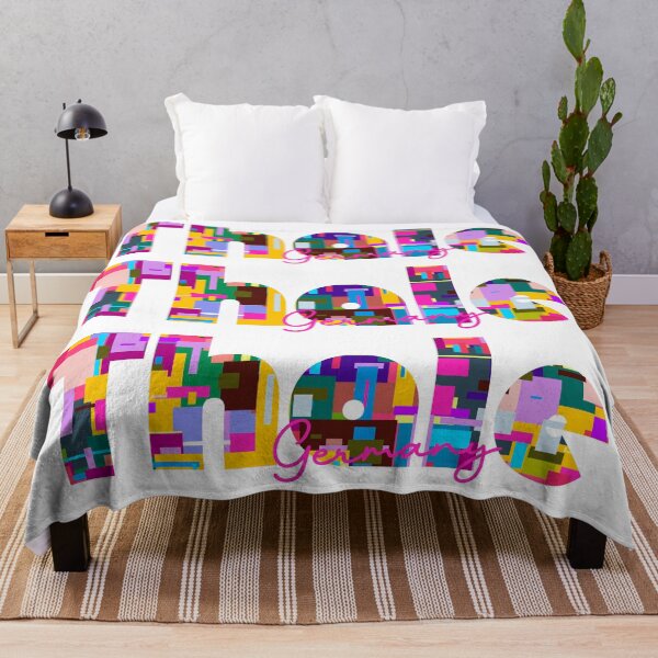 Item preview, Thale, Germany, Vibrant Abstract City Typography Art designed and sold by Wanderful-roads.