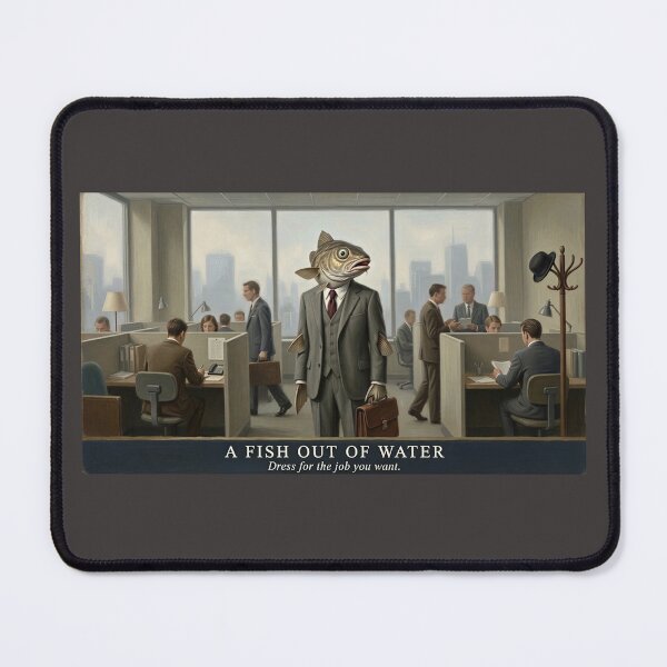 Item preview, Fish Out of Water – Surreal Office Humor & Corporate Satire designed and sold by SammyMorry.