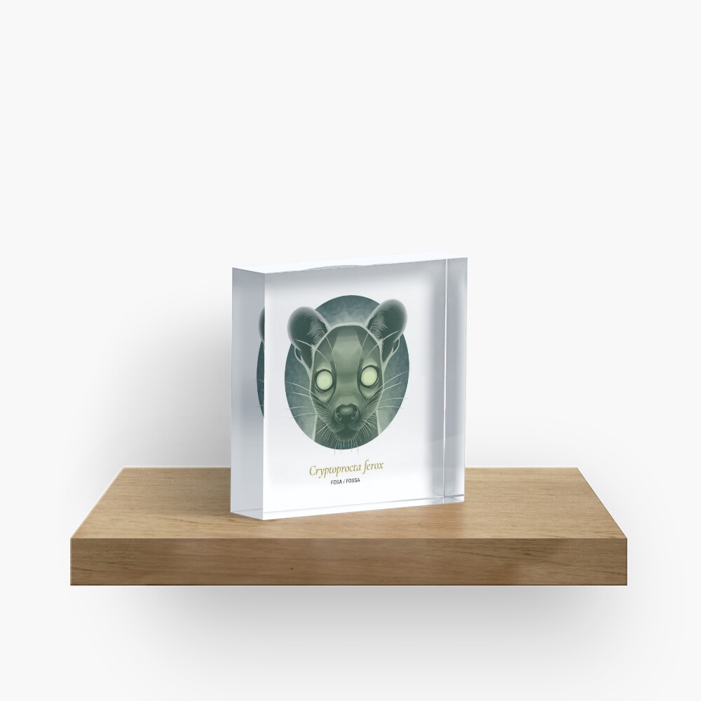 The Circles of Life: Fosa / Fossa Acrylic Block