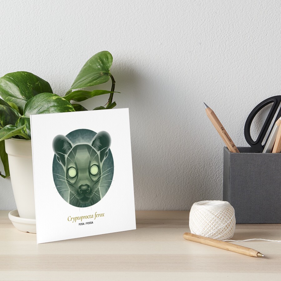 The Circles of Life: Fosa / Fossa Art Board Print