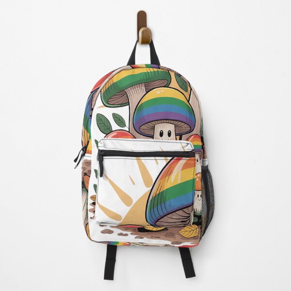 Artikelvorschau, Pride Mushroom Cottagecore LGBT Flagge Schwuler Regenbogen entworfen und verkauft von grounabslaninal.