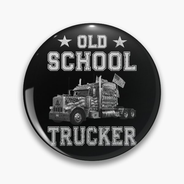 Item preview, Old School Trucker Shirt American Truck Driver Patriotic Semi Truck Design designed and sold by Jt41.