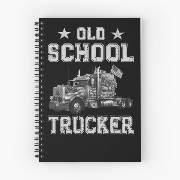 Item preview, Old School Trucker Shirt American Truck Driver Patriotic Semi Truck Design designed and sold by Jt41.