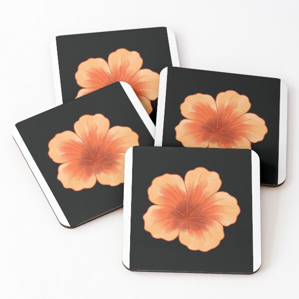 Item preview, Peachy hibiscus Graphic Design designed and sold by 4lovexx.