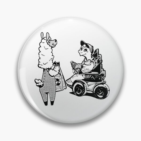 Item preview, Llama & Turtle - Neighborly Chat designed and sold by Coffin Cake Press.