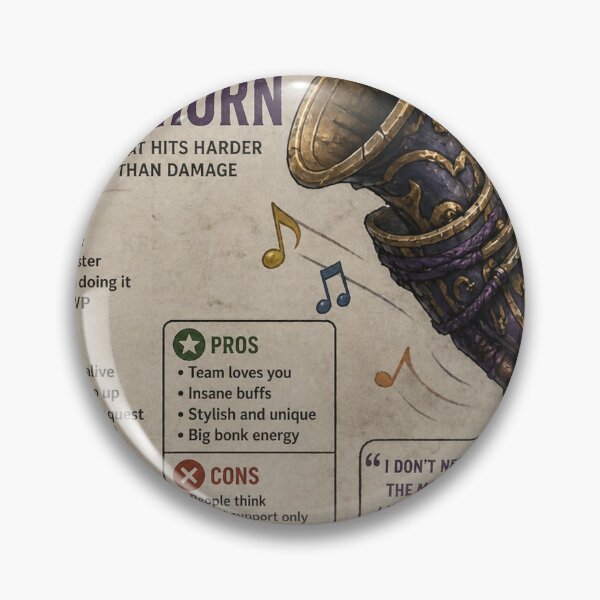 Item preview, Monster Hunter Cuerno de Caza designed and sold by CharmingFlowers.