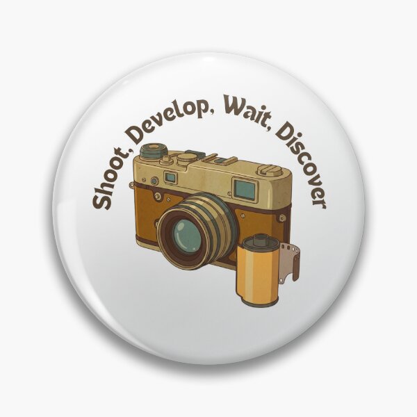 Item preview, Vintage Film Camera Shoot Develop Wait Discover designed and sold by Retrotech Lab.
