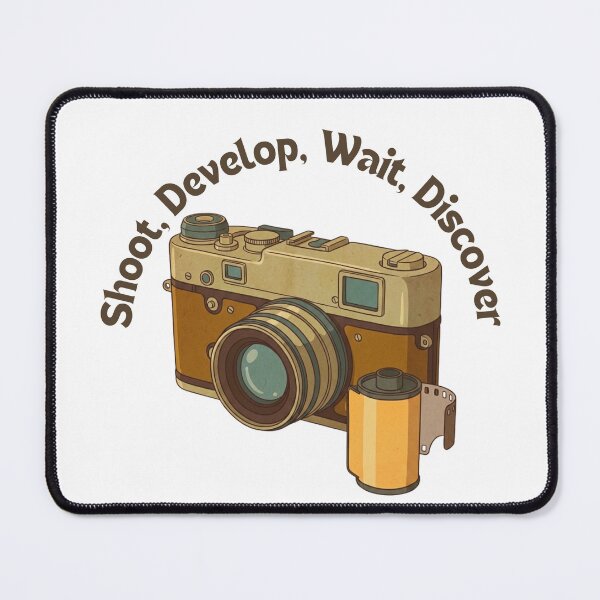 Item preview, Vintage Film Camera Shoot Develop Wait Discover designed and sold by Retrotech Lab.