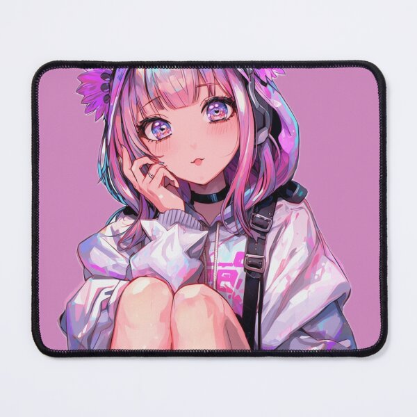 Item preview, Cute Anime E-Girl Hoodie Aesthetic – Pink Hair Waifu Style designed and sold by AnimDream .