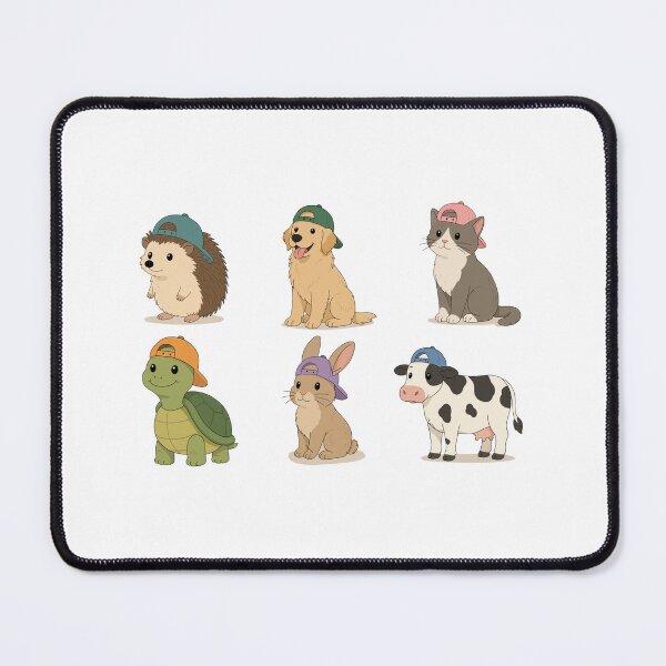 Item preview, Cool animals with caps designed and sold by klebtgut.
