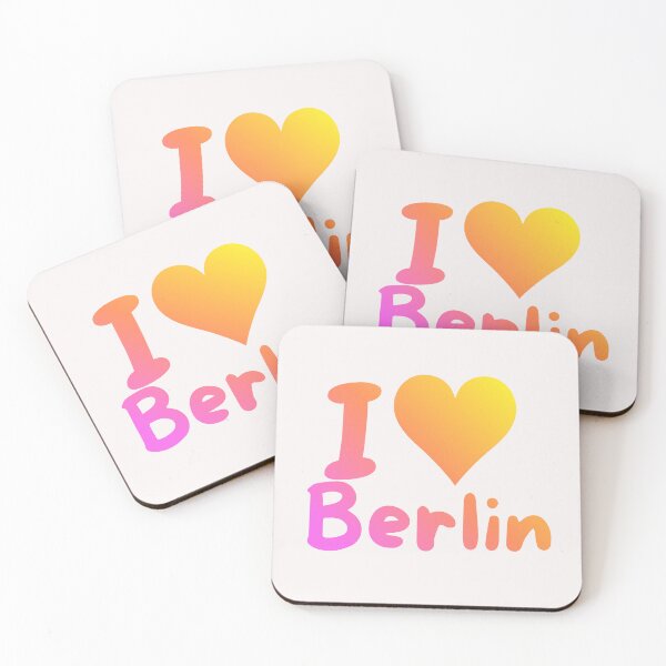 Item preview, I Love Berlin Rainbow Text  designed and sold by PamLeeDesign.