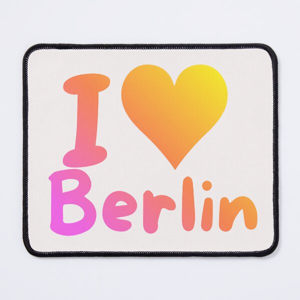Item preview, I Love Berlin Rainbow Text  designed and sold by PamLeeDesign.