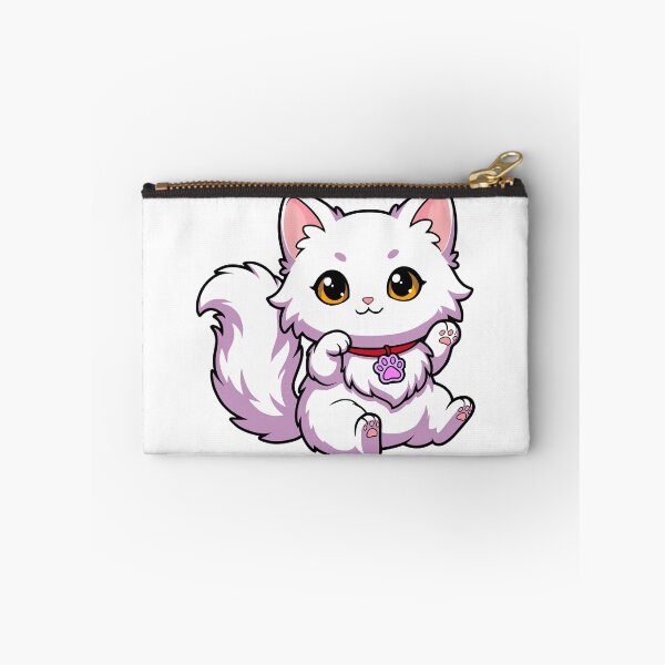Item preview, Cute White Anggora Cat Lucky Waving Kawaii Chibi Kitten designed and sold by el.azraq.