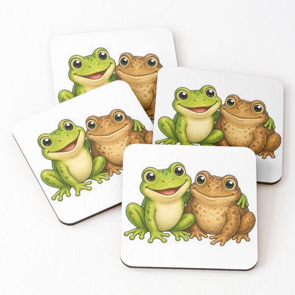 Item preview, Frog And Toad Cute Nature Art Scene designed and sold by PriyankaSonara.