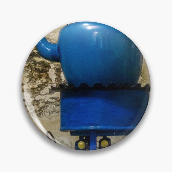 Item preview, Vintage Blue Kettle on Antique Stove Against Rustic Stone Wall, Retro Kitchen Decor designed and sold by Nmallia.