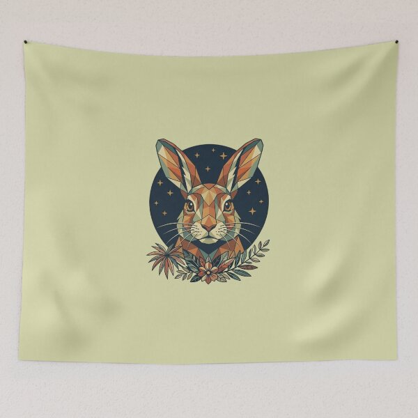 Item preview, Low Poly Rabbit Art designed and sold by unboxedbyJuls.