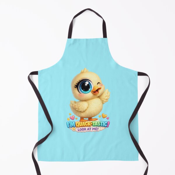Item preview, 3D Cute Pastel Duck Big Eye Funny Cartoon Character with Quote designed and sold by Nusha Creations.