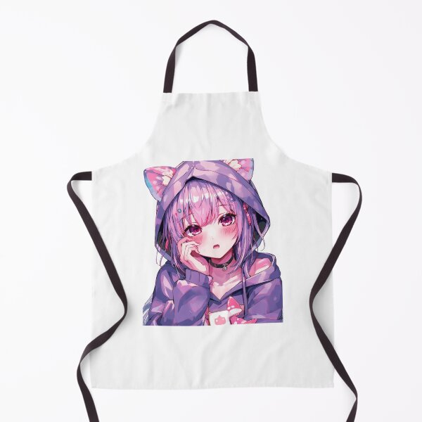 Item preview, Vaporwave Neon Anime Girl – Purple Pink E-Girl Aesthetic designed and sold by AnimDream .