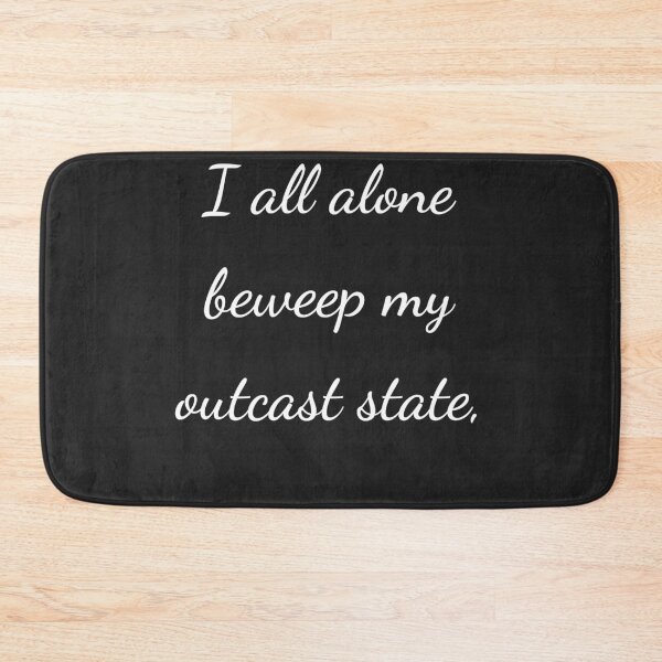 Item preview, "I all alone beweep my outcast state," - handwriting white designed and sold by ariksworld.