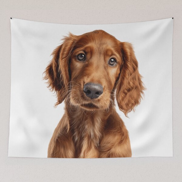 Item preview, Adorable Irish Setter Pup for Cute Red Setter puppy lovers designed and sold by LazyOwlStore.