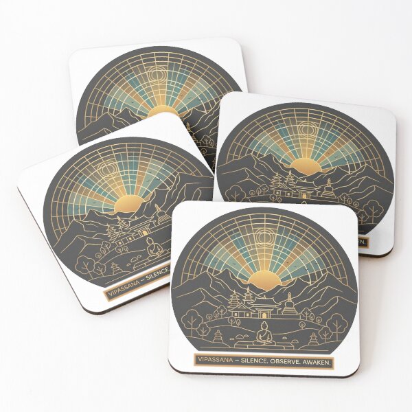 Item preview,  Vipassana – Silence Observe Awaken | Mindfulness Meditation Design designed and sold by ArtsyExplorer.