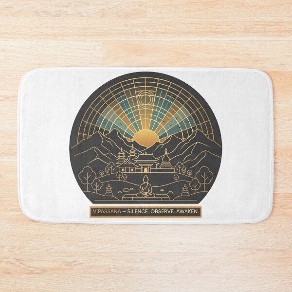 Item preview,  Vipassana – Silence Observe Awaken | Mindfulness Meditation Design designed and sold by ArtsyExplorer.