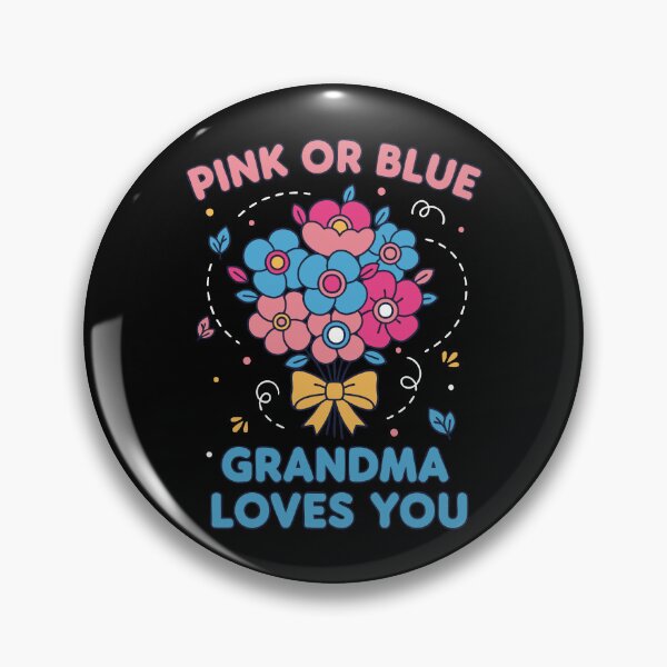 Artikelvorschau, Gender Reveal: Rosa oder Blau? Oma liebt dich, Baby! entworfen und verkauft von LuminOrb.
