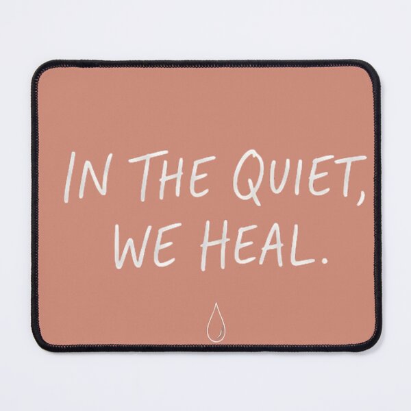 Item preview, Healing in Silence Minimalist Quote - Aesthetic Handwritten Mental Health Art designed and sold by MCV-Designs.