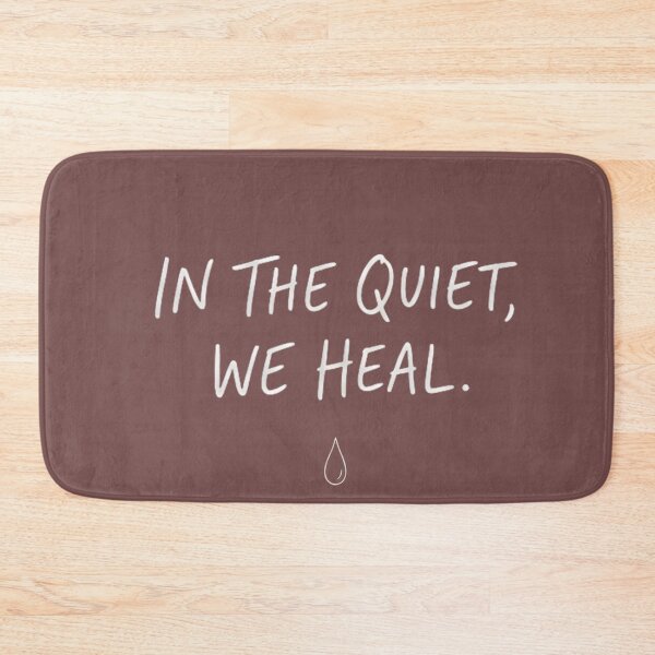 Item preview, Healing in Silence Minimalist Quote - Aesthetic Handwritten Mental Health Art designed and sold by MCV-Designs.