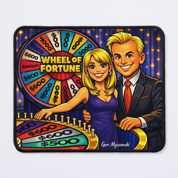 Item preview, Wheel of Fortune Pat and Vanna designed and sold by The Art Queen Of Michigan .
