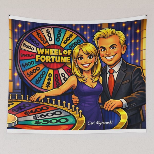 Item preview, Wheel of Fortune Pat and Vanna  designed and sold by The Art Queen Of Michigan .