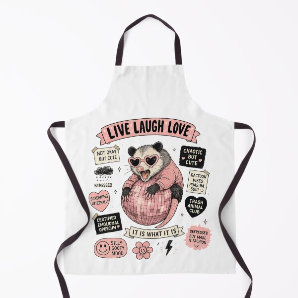 Item preview, Live Laugh Love Opossum Funny Meme Shirt – Chaotic Emotional Possum Aesthetic, Silly Goofy Mood Cute Animal Design designed and sold by jutharat456.